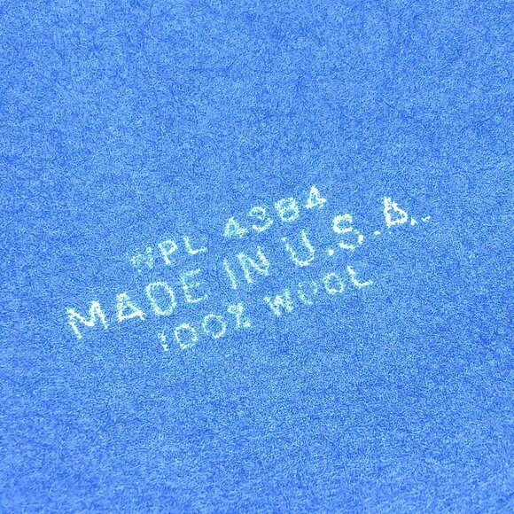 MR D DESIGNER WOOL HAT, WOMEN'S, ELECTRIC BLUE WITH BLACK FLORAL LEAF DESIGN - Picture 6 of 12